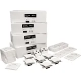 McPower Schalter und Steckdosen-Set FLAIR "Einfamilienhaus" 95-teilig weiß