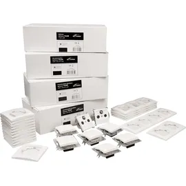 McPower Schalter und Steckdosen-Set FLAIR "Einfamilienhaus" 95-teilig weiß