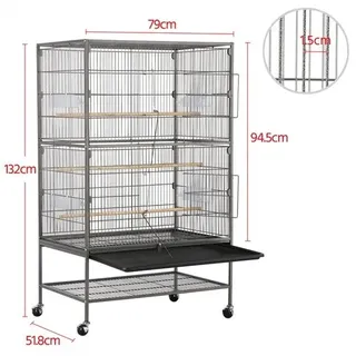 Vogelvoliere Vogelkäfig Papageienkäfig Zimmervoliere Vogelhaus Vogelbauer