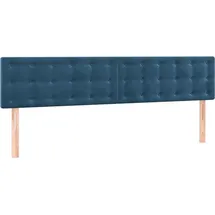 vidaXL Kopfteile 2 Stk. Dunkelblau 80x5x78/88 cm Samt