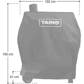 Svita Grillwagen Abdeckung 102 x 105 x 61 cm Polyester schwarz