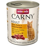 animonda Carny Adult Rind, Huhn & Entenherzen 6 x 800 g