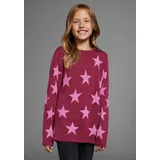 Kidsworld Strickpullover in bordeaux gemustert), | Gr.: 176/182,