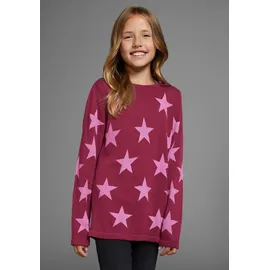 Kidsworld Strickpullover in bordeaux gemustert), | Gr.: 176/182,