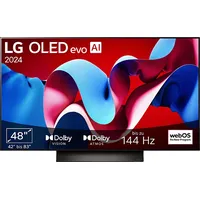 LG OLED48C47LA OLED evo TV (Flat, 48 Zoll / 121 cm, 4K, SMART TV, webOS 24 mit ThinQ)