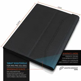 Aplic Tablet-Tastatur, Kunstledercase für iPad Pro 10,5", Bluetooth Keyboard mit Apple Layout