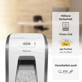Fellowes FS-12C Aktenvernichter für sicheres Schreddern von Dokumenten