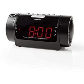 Nedis Nedis, Digital-Wecker-Radio LED-Anzeige Zeitprojektion AM/FM Snooze-Funktion Sleep Timer Anzahl Alarm