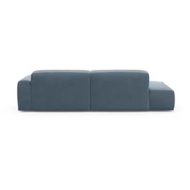 TRENDMANUFAKTUR Ecksofa TRENDMANUFAKTUR "Braga, mit hochwertigem Kaltschaum, L-Form, in Cord erhältlich", blau (blau horizon), B:275cm H:72cm T:160cm, 100% Polyester, Sofas, modernes Sofa, Couch mit hohem Sitzkomfort, 275/72/160 cm (B/H/T)