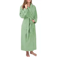 Normani Damen Premium Bademantel Basic in Hellgrün | Gr.: