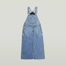 G-Star Skater Maxi Dungaree Kleid Blau S