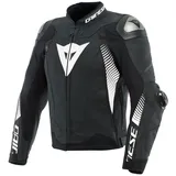 Dainese Super Speed 4, Lederjacke - Matt-Schwarz/Weiß - 62