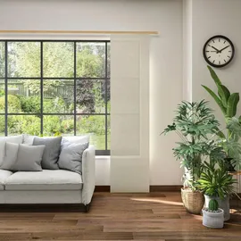 Neutex for you! Schiebegardine NEUTEX FOR YOU "Alora Eco" Gr. 1, beige (leinen), B:60cm H:245cm, Baumwolle, Polyester, Gardinen