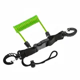 Gralara Tauchkamera-Lanyard Federstahl Tauch-Spiralseil Spiralform Sicherungsleine für Taucher, Transparentes Grün