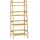 CASARIA Standregal Bambus 4 Etagen 123x48x32cm Haushaltsregal Kellerregal Holzregal Keller Küche Bad - Casaria