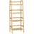 CASARIA Standregal Bambus 4 Etagen 123x48x32cm Haushaltsregal Kellerregal Holzregal Keller Küche Bad - Casaria