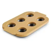 Betty Bossi Backset Mini-Brötchen Brot Brötchen Beige Grau Stahlblech