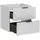 Lomadox Lomado Waschbeckenschrank, Weiß, Holzwerkstoff, 60x57x46 cm, Badezimmer, Badezimmerschränke, Waschbeckenunterschränke