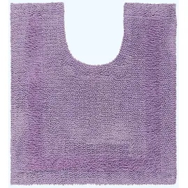Homescapes Badgarnitur, Flieder, Textil, Uni, Rechteckig, 80x50 cm, Badtextilien, Badematten