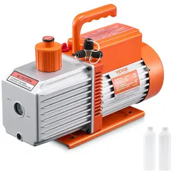 VEVOR Vakuumpumpe 9 CFM HVAC 2-stufige Drehschieber-Vakuumpumpe Vacuum Pump