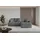 altdecor Ecksofa Cord 4-Sitzer Dunkelgrau