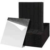 Clanmacy Akustikplatte 18 stuks Akustikplatten Quadratisch Kacheln Selbstklebend Schwarz, (18-St) grau 30 cm x 30 cm x 0.9 cm