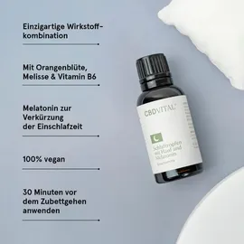 CBD Vital Schlaftropfen mit Hanf und Melatonin 30 ml