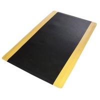 etm Anti-Ermüdungsmatte Softer-Work-Mat, Werkstatt, schwarz/gelb, 60 x 100cm