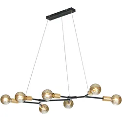 Hängeleuchte Pendel Cross in Schwarz/Bronze max. 28 Watt