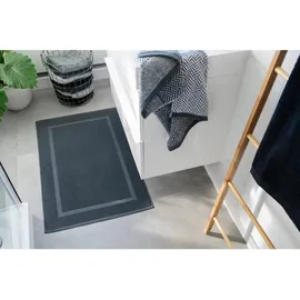 herzbach home Badvorleger Anthrazit 100 x 60 cm