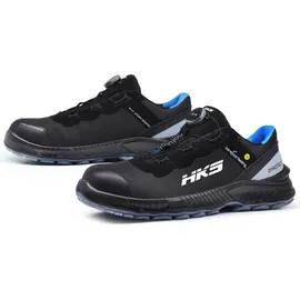 HKS Barfuß Sicherheitshalbschuhe S3 BFS 40 Boa" - 46 - schwarz