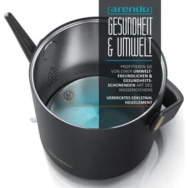 Arendo Wasserkocher, 0,5 l, 1000 W, Edelstahl, Warmhaltefunktion, Temperatureinstellung 40° - 100°