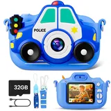 Kinderkamera, DIAMOOKY Digitalkamera Kinder 1080P 2,0-Zoll-Bildschirm, Kinder Kamera mit 32GB Karte Fotoapparat Kinder Kamera für 3-12 Jahre Geburtstag Weihnachten Spielzeug Kinder