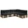 sunnypillow Palettenkissen 120 x 80 cm schwarz 7-tlg.