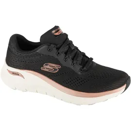 SKECHERS Arch Fit 2.0 Glow The Distance Damen Black Mesh/Rose Gold Trim 39