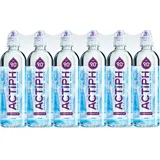 ACTIPH Ionisiertes Alkalisches Quellwasser pH 9+ Gereinigt mit Elektrolyten – Rein und Sanft - 24 x 600ml PET-Flaschen