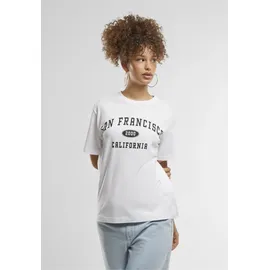 miss tee San Francisco City Wording weiß S