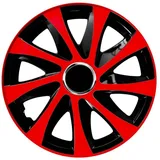 NRM Radzierblende Drift EXTRA schwarz/rot 16 Zoll 4er Set