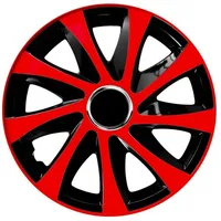 NRM Radzierblende Drift EXTRA schwarz/rot 16 Zoll 4er Set