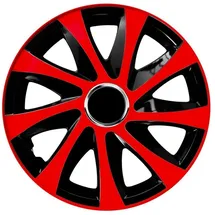 NRM Radzierblende Drift EXTRA schwarz/rot 16 Zoll 4er Set