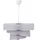 Opviq 1-flg. 40 cm zylindrisch grau silber