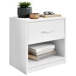 Nachtkästchen Fair Weiß