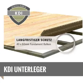 Karibu Bastrup 4 2,80 x 2,20 m natur