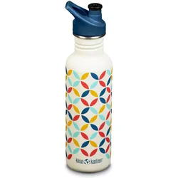 Trinkflasche Classic 800 ml Sport Cap retro dot One Size