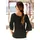 LASCANA Carmenbluse schwarz-weiß 40