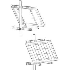 EnjoySolar enjoysolar® Aluminium Masthalterung für Einzelpanel 100-680mm