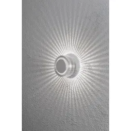 Konstsmide Außenwandleuchte Aluminium 15,0 cm inkl. Bewegungsmelder silber