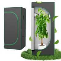 Aufun Grow Zelt, Grow Tent 60x60x140cm Growschrank für Pflanzen Zuchtzelt Gewächshaus Box Garten Anzucht Gemüse Kräuter Grow Schrank, Indoor Anbauzelt, Growroom für Blumen klein Tomaten Hydro Green