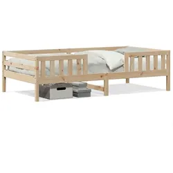 vidaXL Massivholzbett ohne Matratze 90x200 Kiefernholz