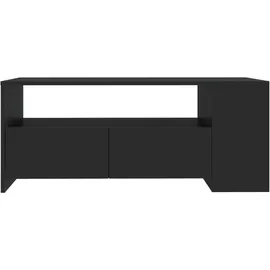 furnicato Couchtisch Schwarz Holzwerkstoff 102 x 55 x 42 cm